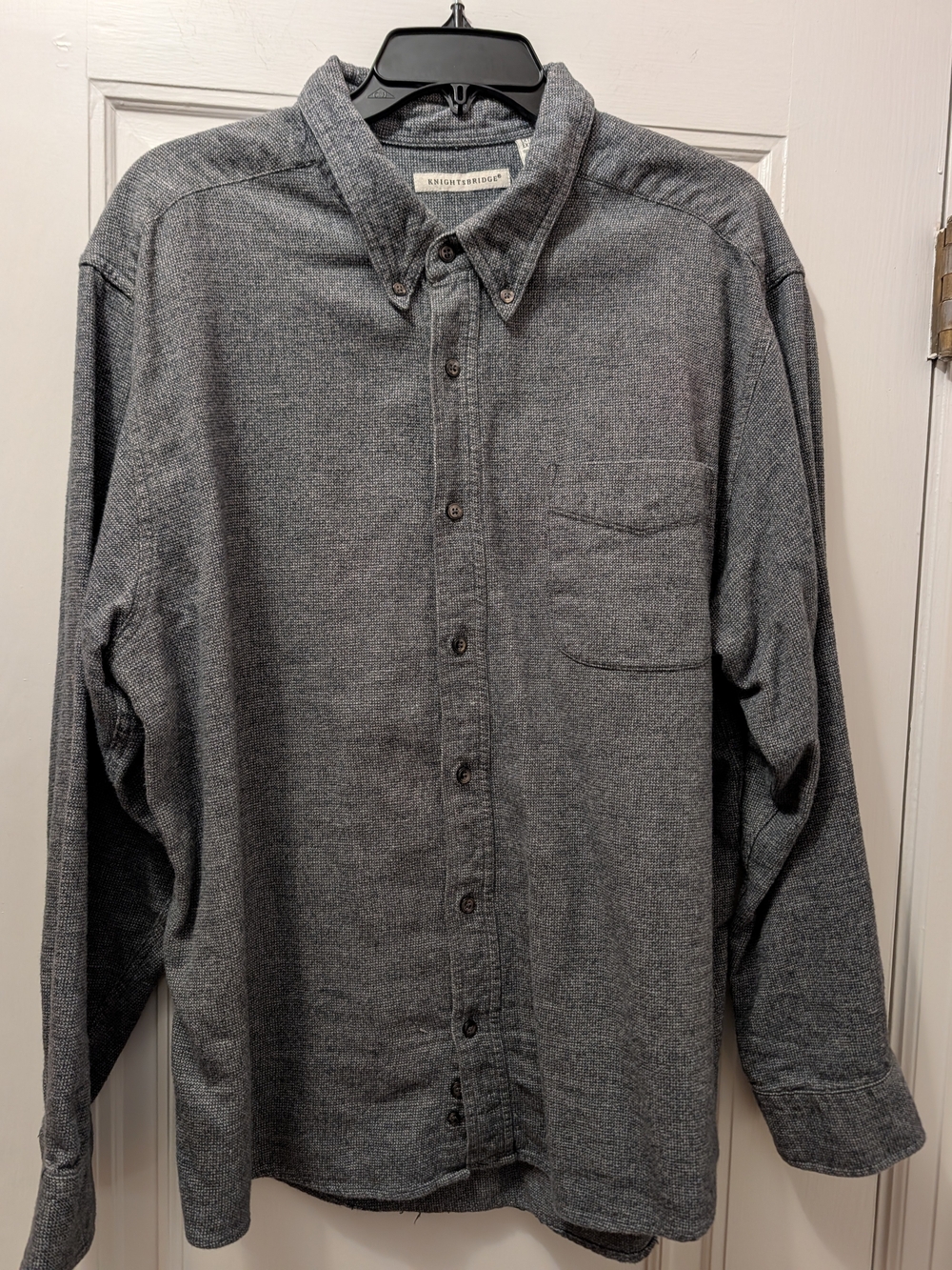Knightsbridge Casual Button-Down Men's Shirt - Gray
